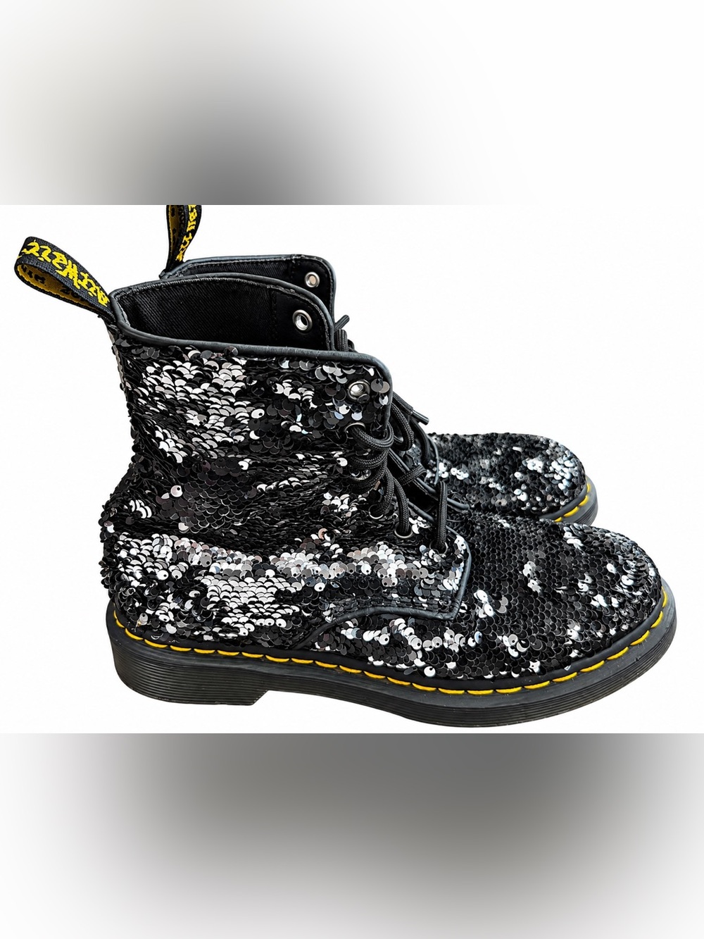 Dr. Martens 1460 Pascal Reversible Sequin boots - Picture 4 of 7